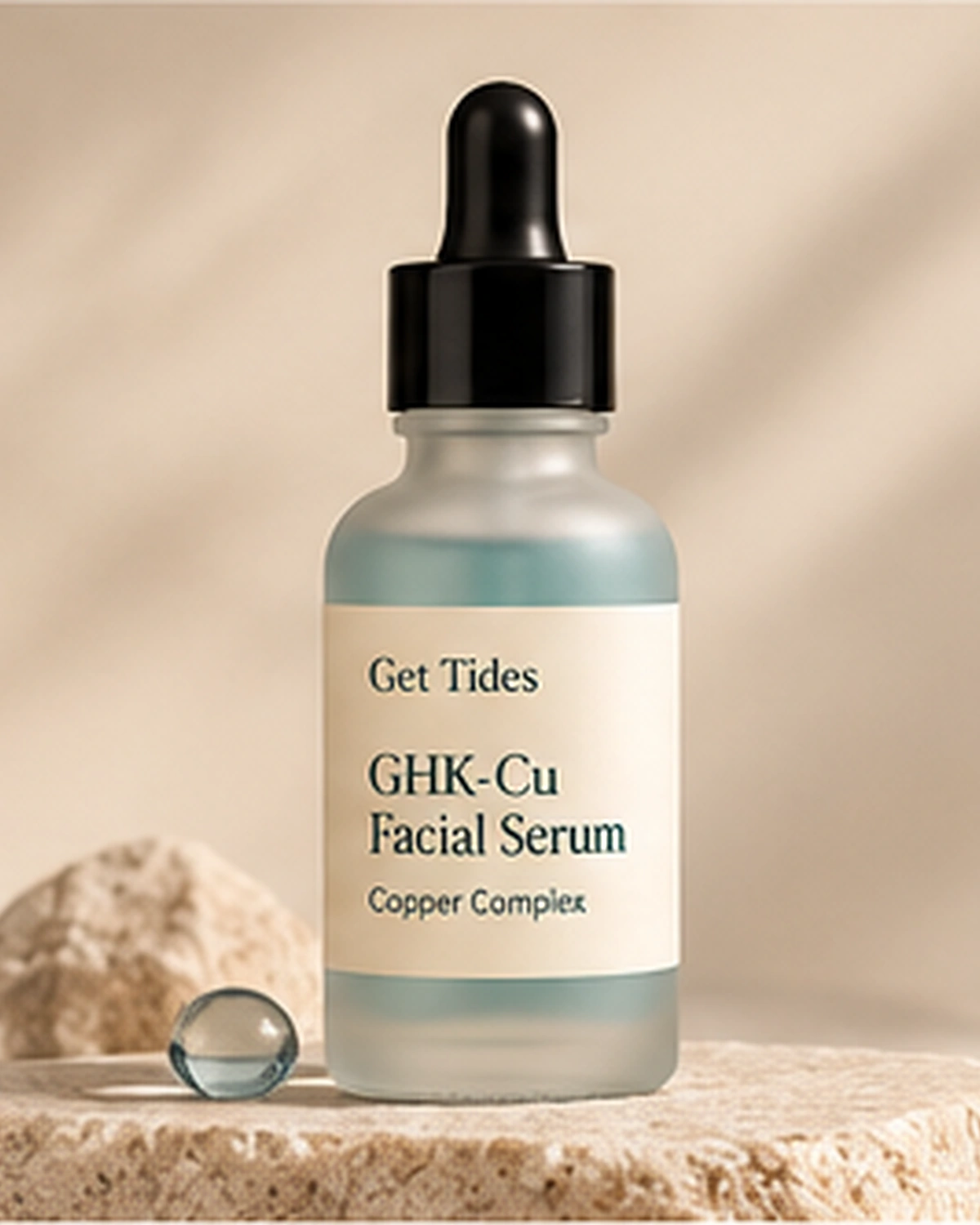 Get Tides GHK-Cu Facial Serum treatment packaging.