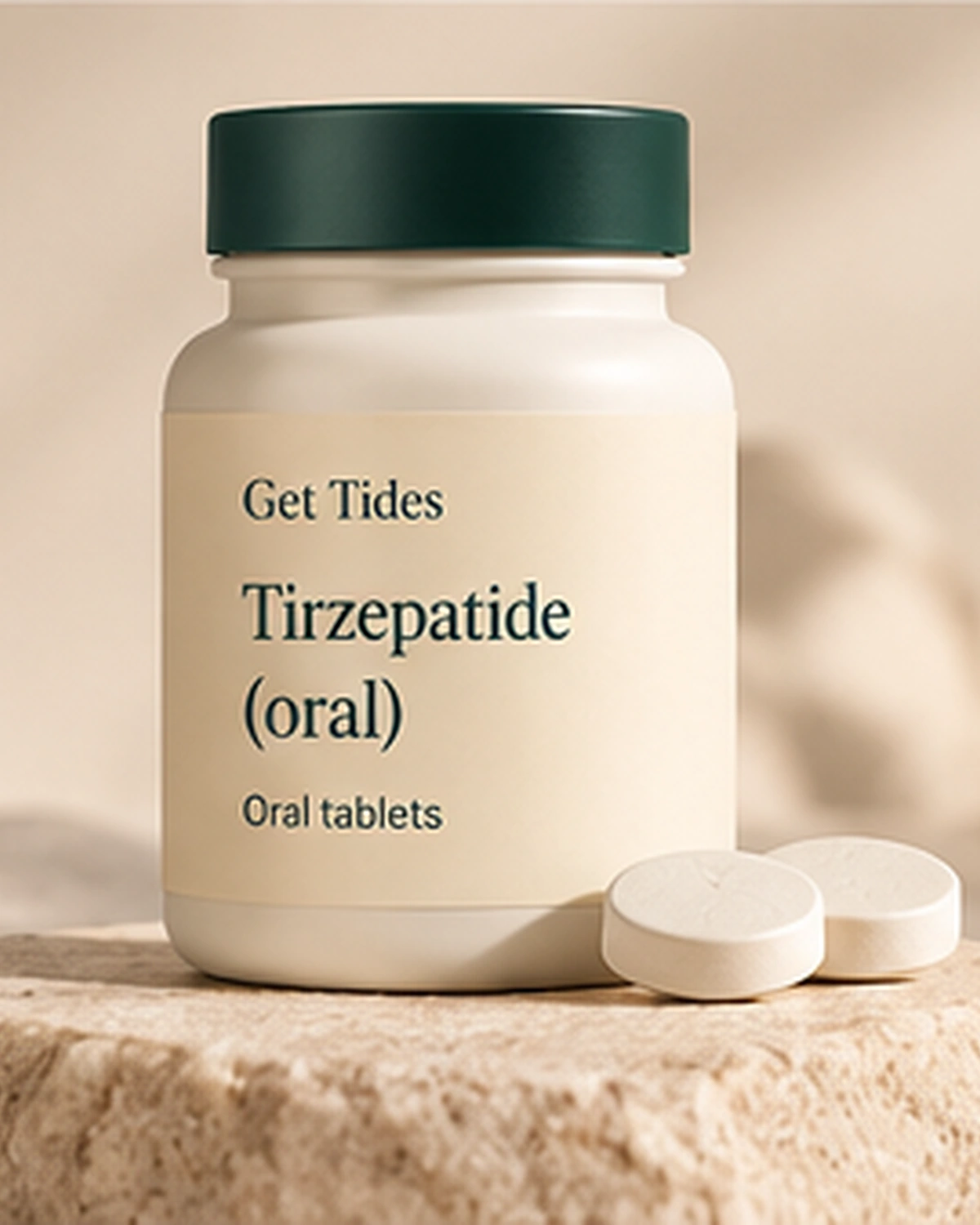 Get Tides Tirzepatide (oral) treatment packaging.